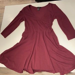 Forever 21 Burgundy Dress